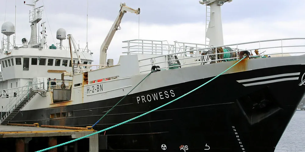 SNØKRABBEBÅT: «Prowess» til kai i Tromsø i forkant av tur til Svalbardsonen for å finne snøkrabbe.