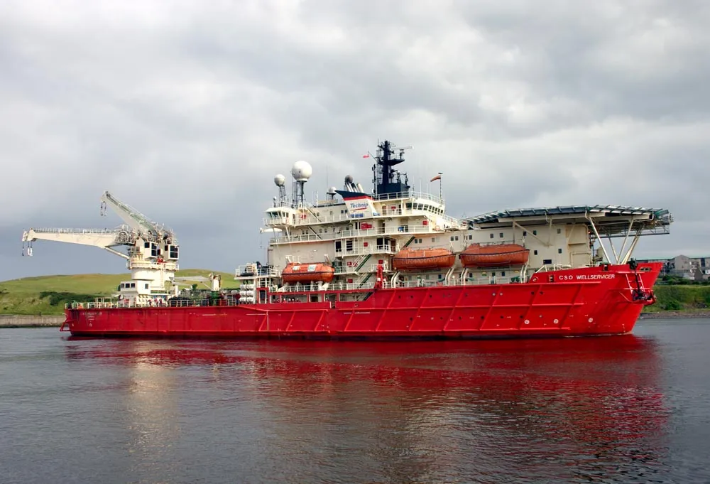 Technip Wellservicer: one of Technip's vessels that will be used under a five-year inspection, repair and maintenance contract with ConocoPhillips