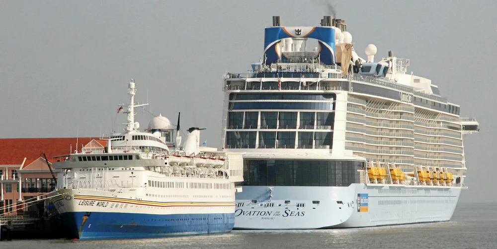 Cruise ports around the world are full of idled cruiseships.