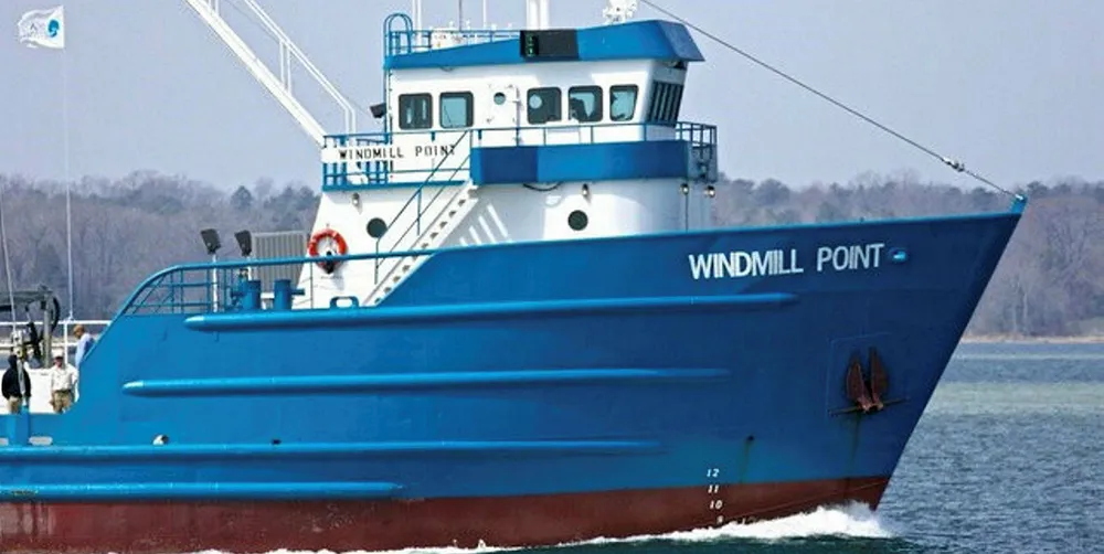 Omega Protein new menhaden fishing vessel Windmill Point