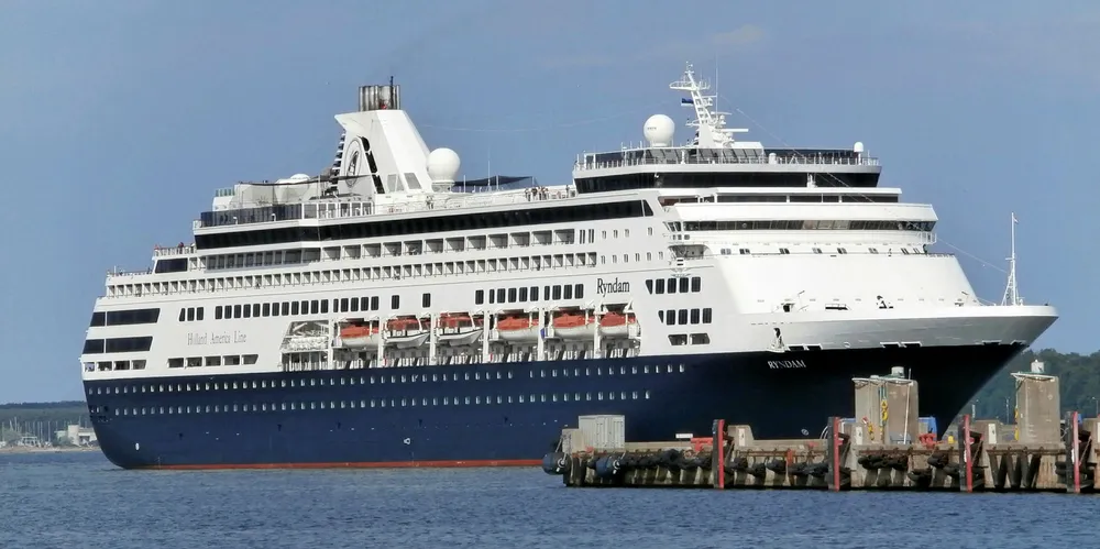 The Pacific Aria departs the port of Tallinn in 2013, when it was the Ryndam. The ship has reportedly been sold to Greek shipowner Marios Iliopoulos.