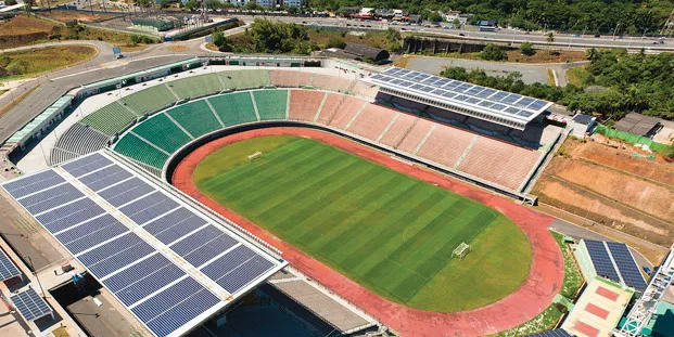 A rare Brazilian PV project at a football stadium in Bahia state