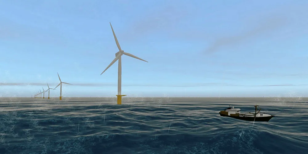 An artist's impression of Dogger Bank Teesside A&B