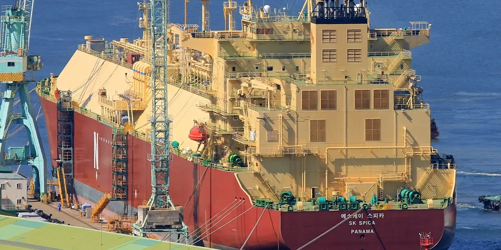 The 174,100-cbm SK Spica (built 2018) has never loaded a commercial shipment after problems with its KC-1 containment system were found on it and sistership SK Serenity.