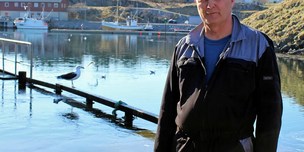 VANSKELIG: Geir Sjøset på Modolv Sjøset Fisk AS beskriver en svært krevende tid for fiskemottaket på Træna.