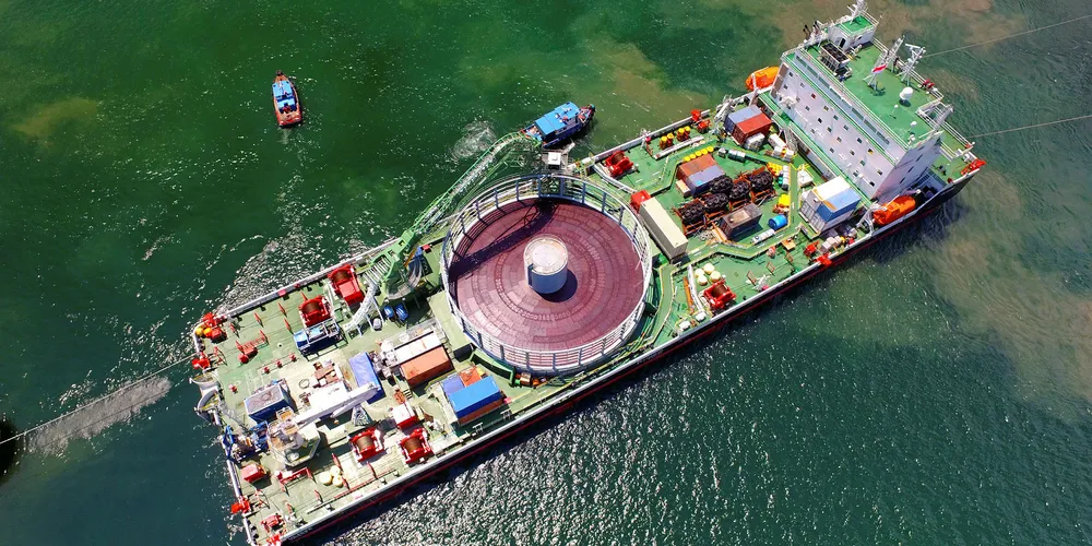 Prysmian cable laying vessel