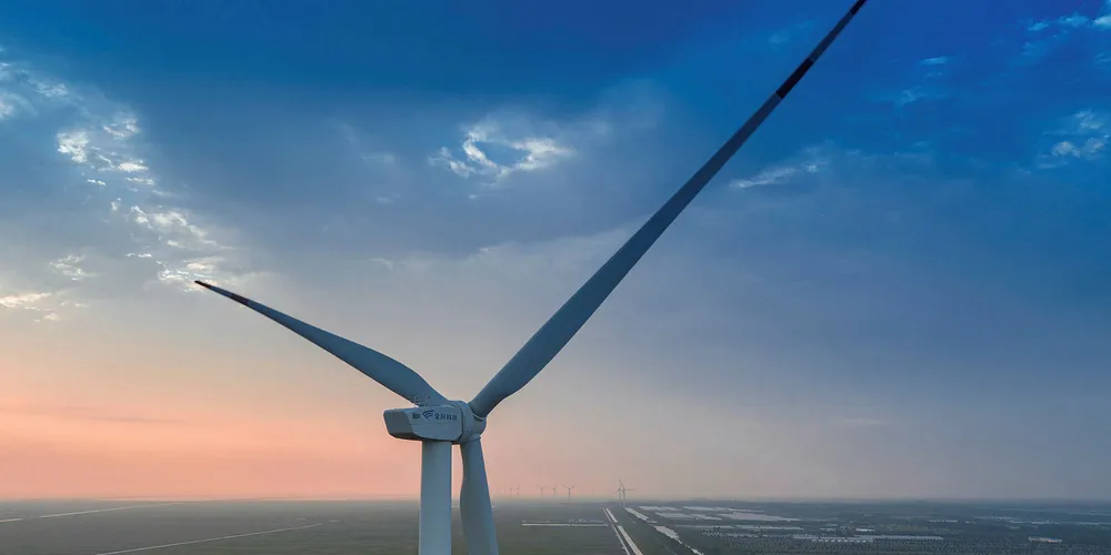 A Goldwind turbine.