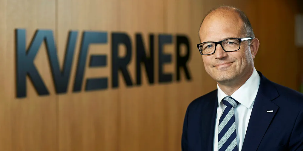 Administrerende direktør i Kværner, Karl-Petter Løken, sier karbonfangts- og lagring vil være et viktig satsingsområde for Kværner fremover.