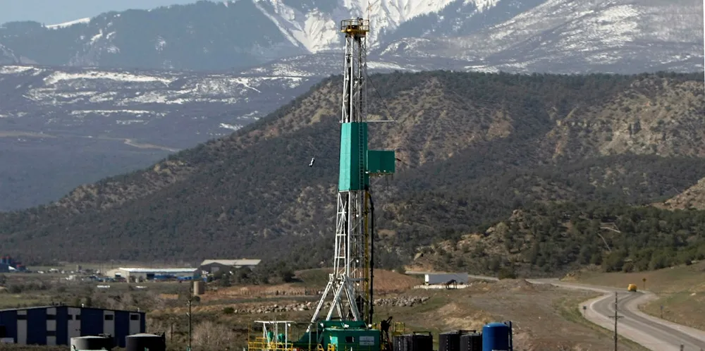 A natural gas well in Colorado