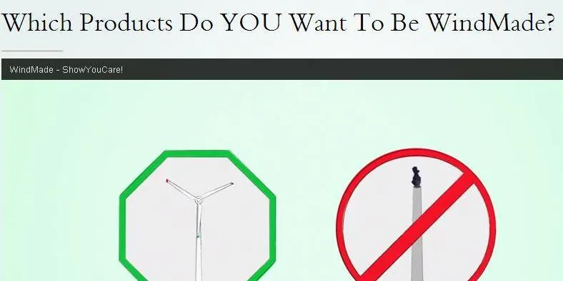 WindMade is kicking off its 'Show You Care' campaign