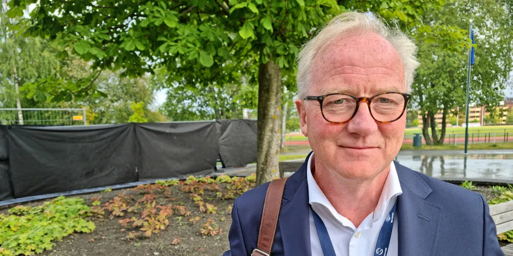 – Vi har aldri sagt at vi ville få en positiv bunnlinje veldig fort, men det skal være en bevegelse, sier Trond Williksen i Benchmark Holdings. Bildet er tatt i anledning Aqua Nor-messen i Trondheim.
