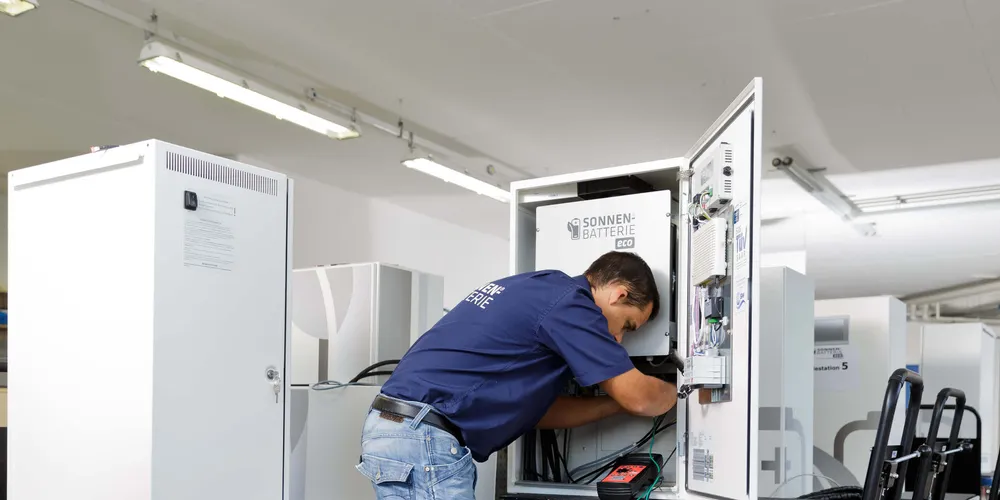 Local company Sonnen is one of the leaders in the German solar storage market