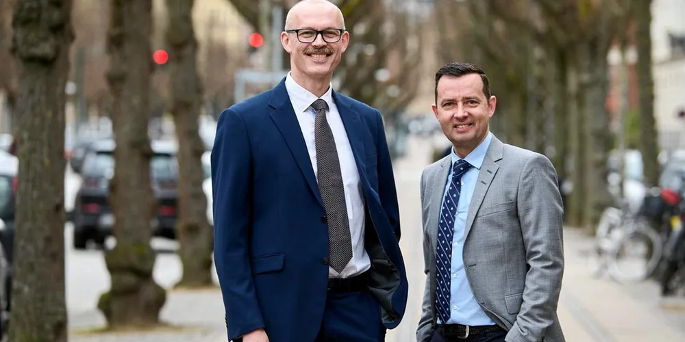 Danish researchers Soren Roschmann (left) and Anders Liengaard have reported once again on the performance of public dry bulk owners.