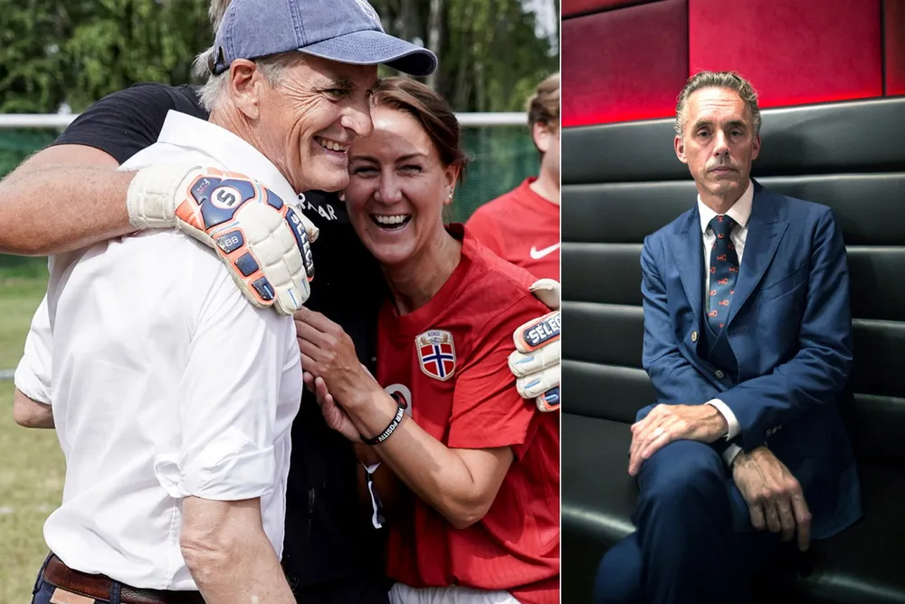 Statsminister Jonas Gahr Støre og statsråd Tonje Brenna spilte fotball med partiungdommen på Utøya i helgen. Støre er i likhet med psykolog Jordan Peterson (innfelt) opptatt av politisk hjemløse unge.