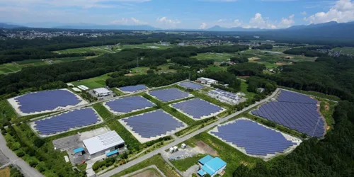 An 8MW PV project near the city of Suwa, Nagano prefecture, Japan.