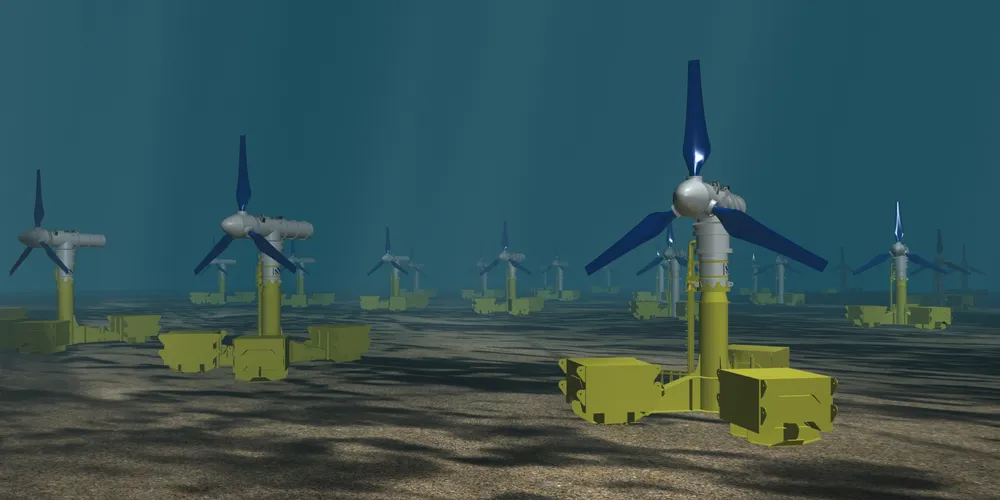 A rendering of the MeyGen array