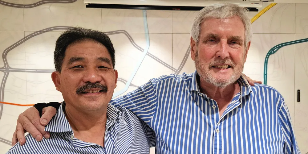 The Mission to Seafarers Singapore chairman Frederick Francis (left) and vice chairman Chris Jones.
