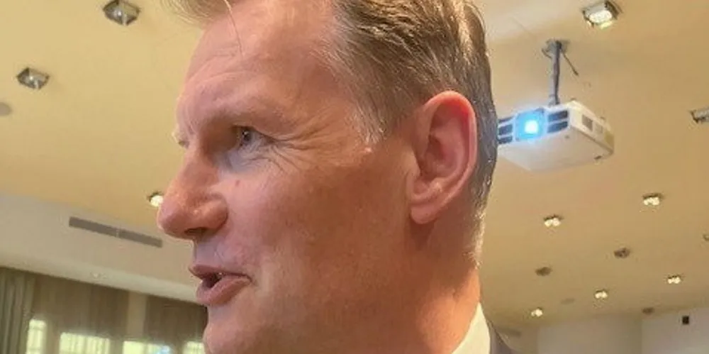 Soren Toft at the International Bunker Industry Association event in Genoa on 20 April 2023.