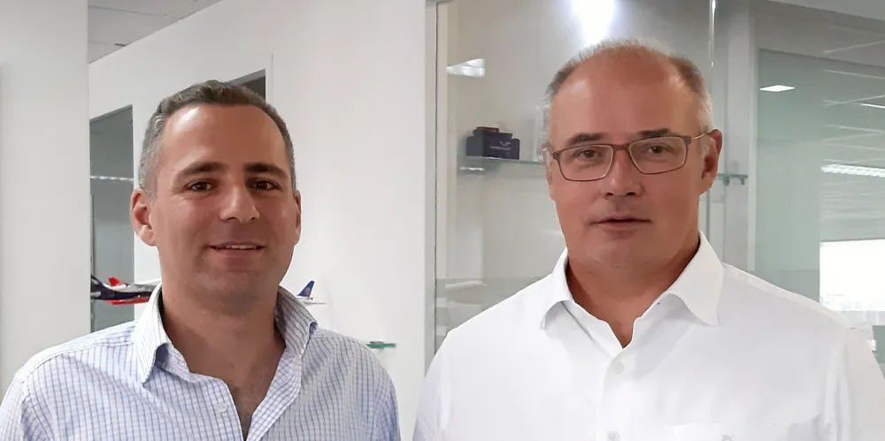 Transport Capital deputy managing partner Joshua Politis (left) with founder and managing partner Philip Clausius.