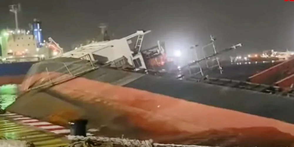 The Princess Jessica after the collision.