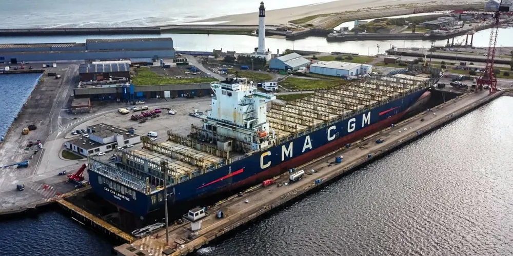 Damen Shiprepair Dunkerque will be one of the two yards carrying out the retrofits for CMA CGM.