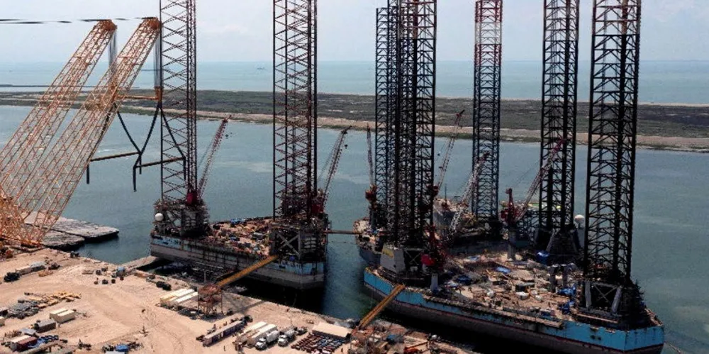 New Fortress Energy is converting jack-up rigs into its first FLNG unit in the US.