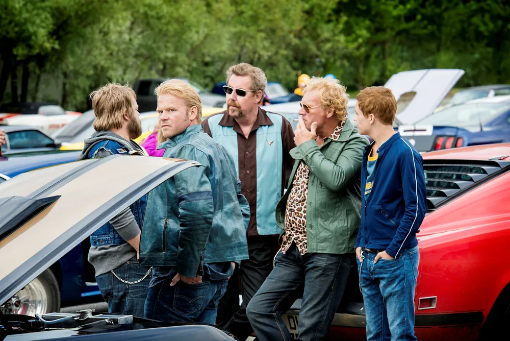 Anders Baasmo Christiansen, Otto Jespersen og Sven Nordin er et sentralt trekløver i «Børning»-filmene. Nå har den tredje filmen i serien fått avslag på søknaden om 15 millioner kroner, fordi den har for få kvinner involvert. Foto: SF Norge