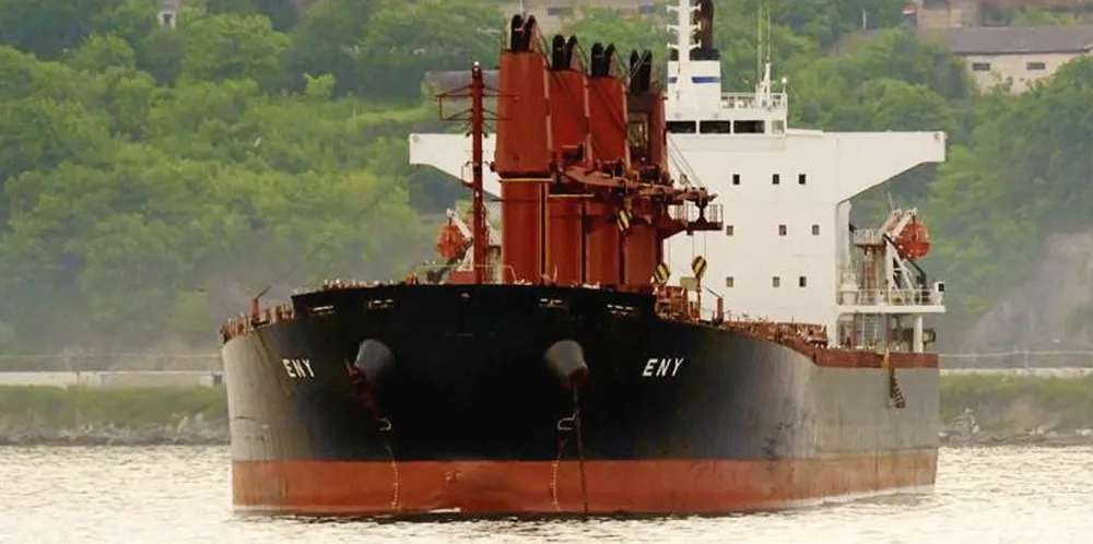 The Eny is operated by Franco Naviera of Greece.