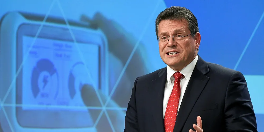 EU Commissioner Maros Sefcovic.
