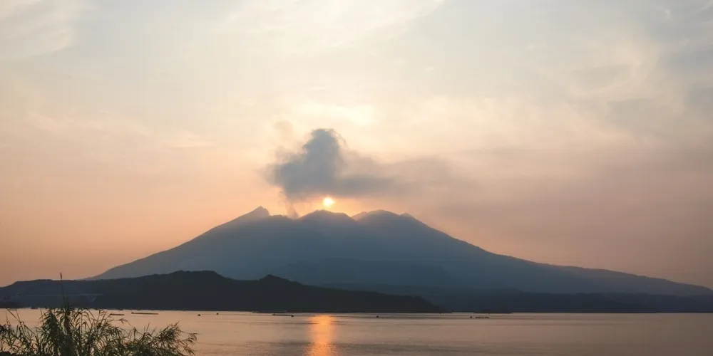 Kyocera's 70MW Nanatsujima PV plant, near the Sakurajima volcano, is one of the biggest solar projects in Japan.