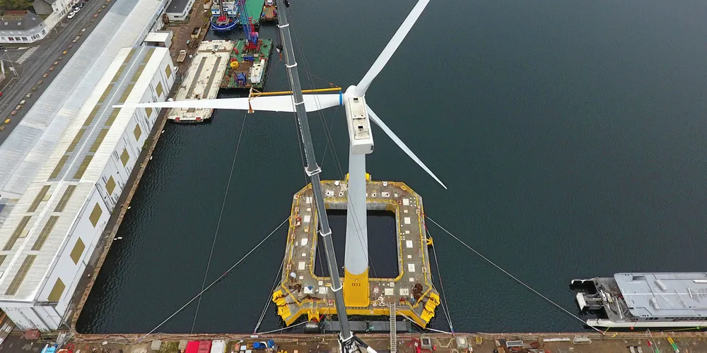Ideol's FloatGen being assembled at at its Saint-Nazaire base