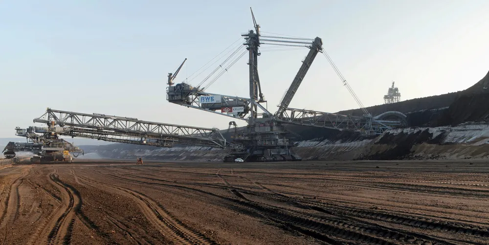RWE's Garzweiler lignite open pit mine in Germany