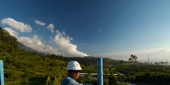 The Wayan Windu geothermal plant in Indonesia