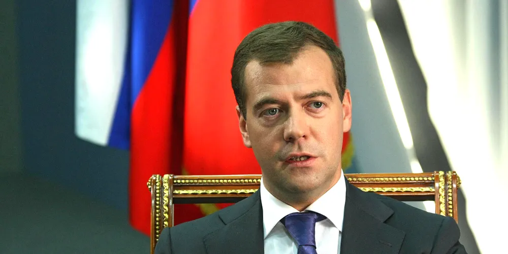 Russia's Prime Minister Dmitry Medvedev