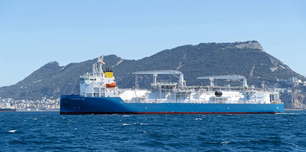 Peninsula’s 12,500-cbm LNG bunker vessel newbuilding Levante (built 2023) has been supplying vessels off Gibraltar.