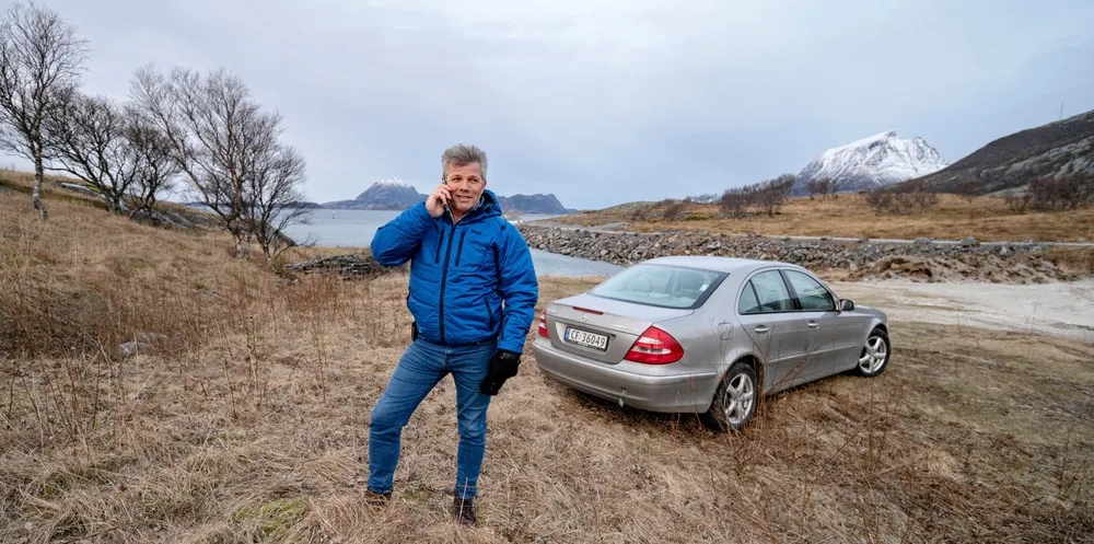 Fiskeri og havminister Bjørnar Selnes Skjæran på hjemmebane i Lurøy.
