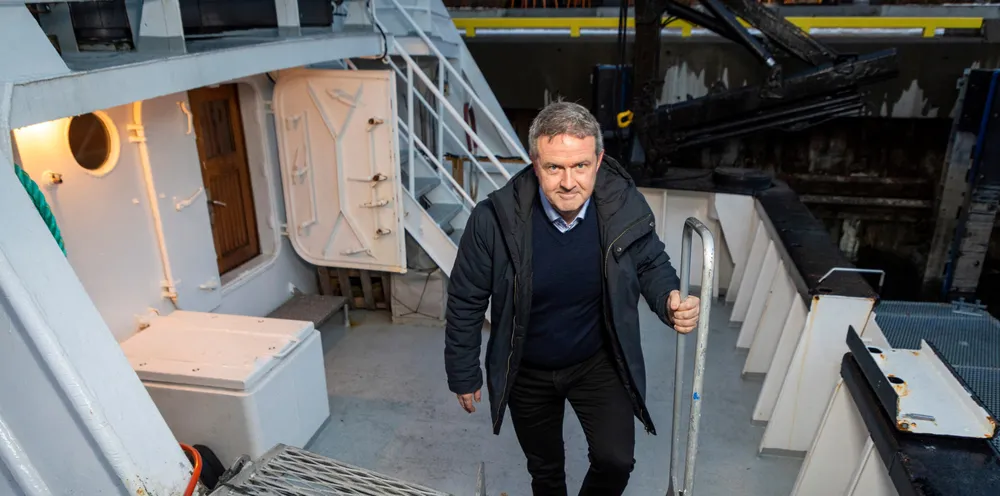 Johan Kvalheim i Norges sjømatråd, her avbildet i Tromsø i desember.
