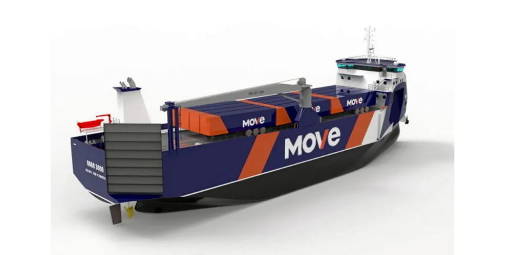 MOVE Logistics’ new methanol ro-ro design.