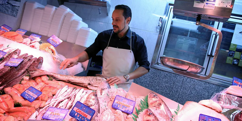 SPANIA: Rikholdig spansk fiskedisk med konkurranse om artene.