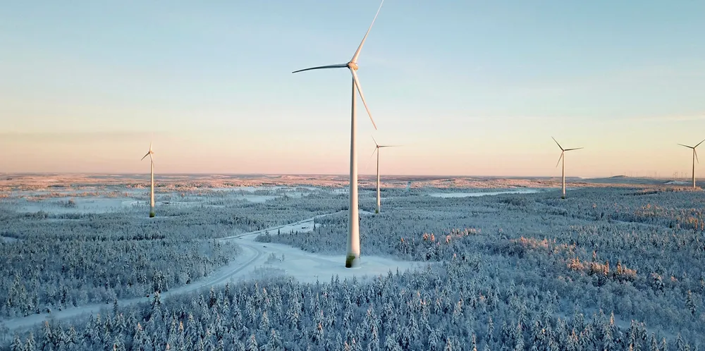 Erträsk sub-project of Markbygden wind complex in Sweden.