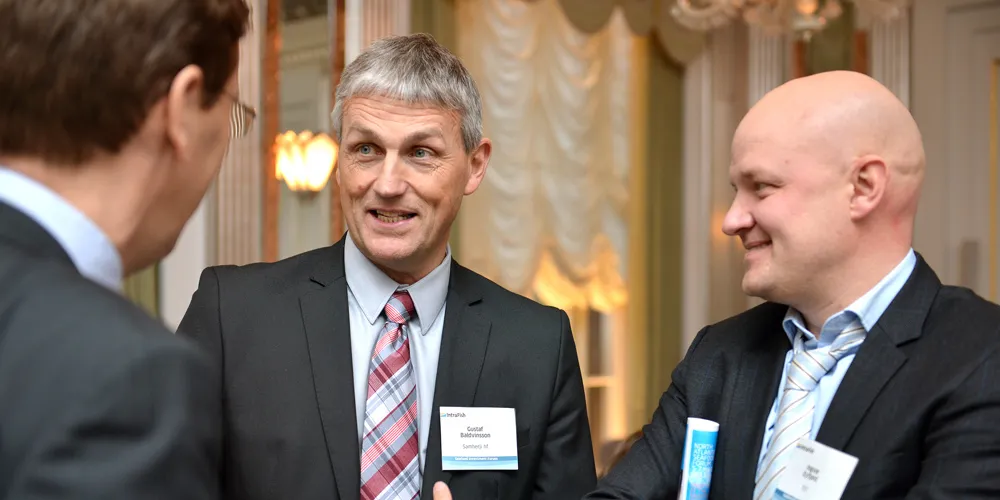Seagold Managing Director Gustaf Baldvinsson (center)