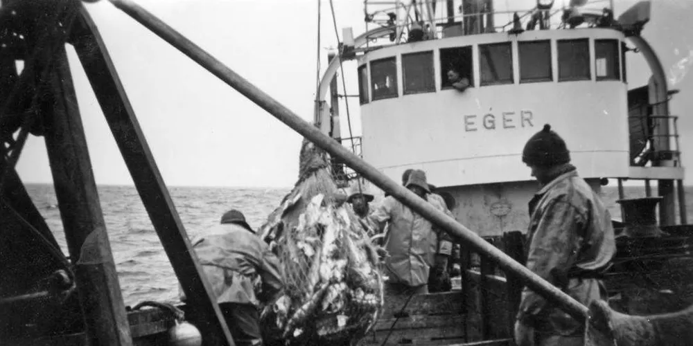 Fra første tokt med «Eger».