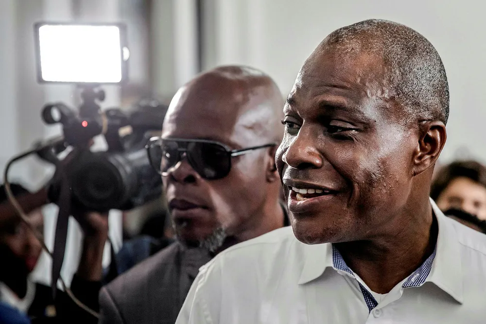 Candidate: former ExxonMobil executive Martin Fayulu arrives to cast his vote at the DR Congo elections