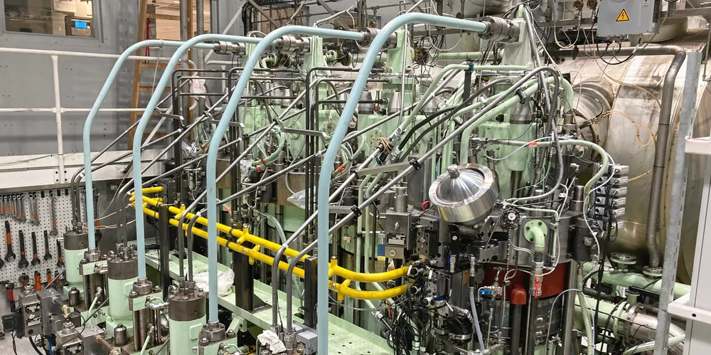 MAN Energy Solutions made a first test run of ammonia in a single cylinder of its test engine in July 2023.
