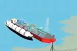 World first: an artist's impression of Shell's FLNG barge