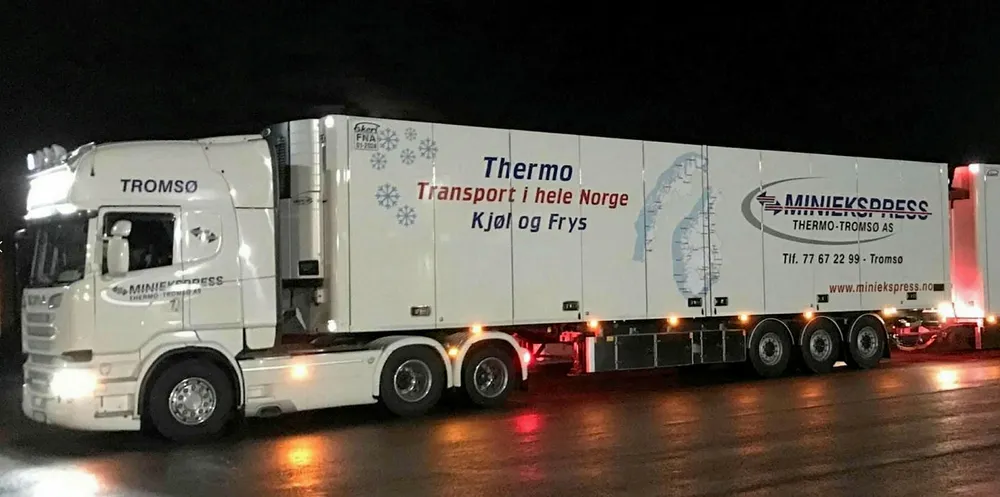 Vogntog med sjømat.