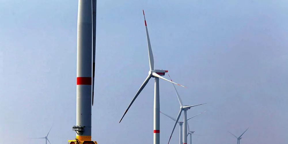 Wikinger uses 5MW Adwen turbines.