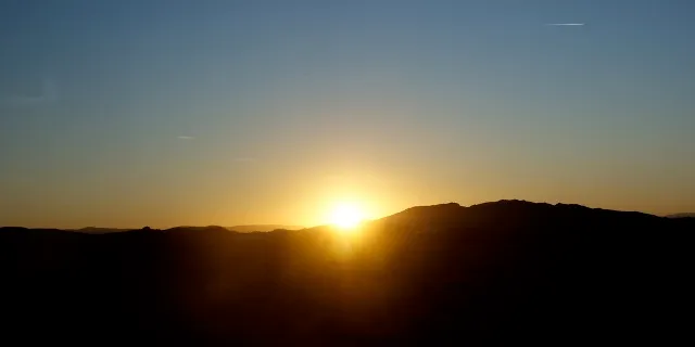 A Mojave Desert sunset