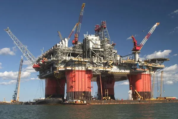 BP's Thunder Horse platform: a new fibre-optic network will link the company's Gulf of Mexico facilities