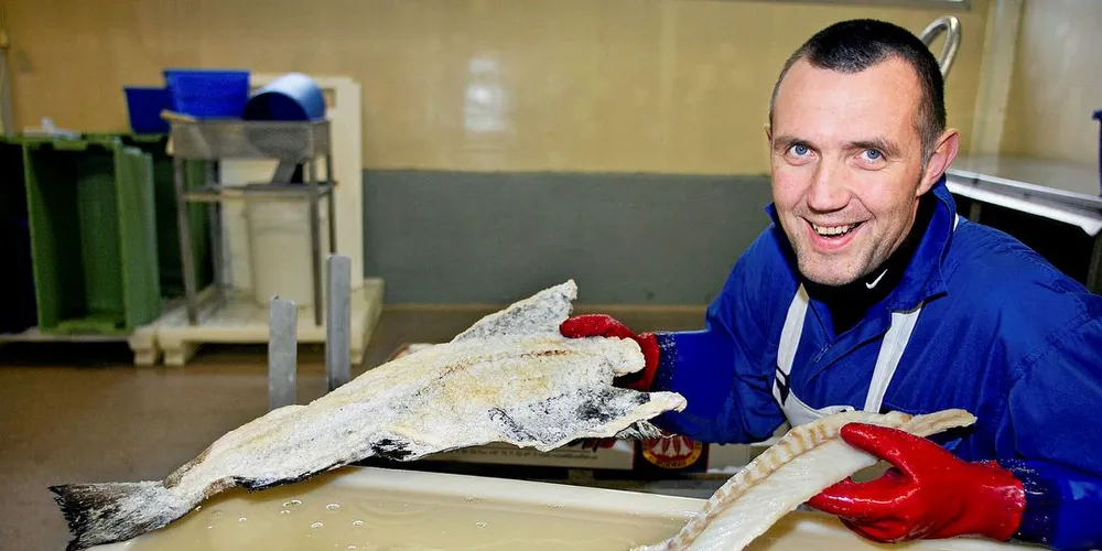 Halvor Hansen i Halvors Tradisjonsfisk selger konvensjonelle fiskeprodukter som tørrfisk, klippfisk, lutefisk og boknafisk. 2016 ble et godt år for Tromsø-bedriften.Arkivfoto: Tor Guttormsen